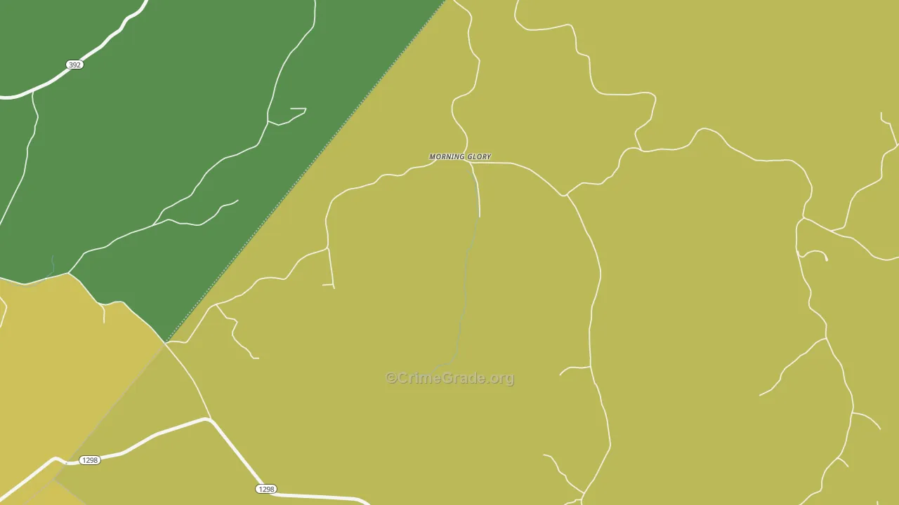 Morning Glory, KY Map of Drug-Related Crime Rates