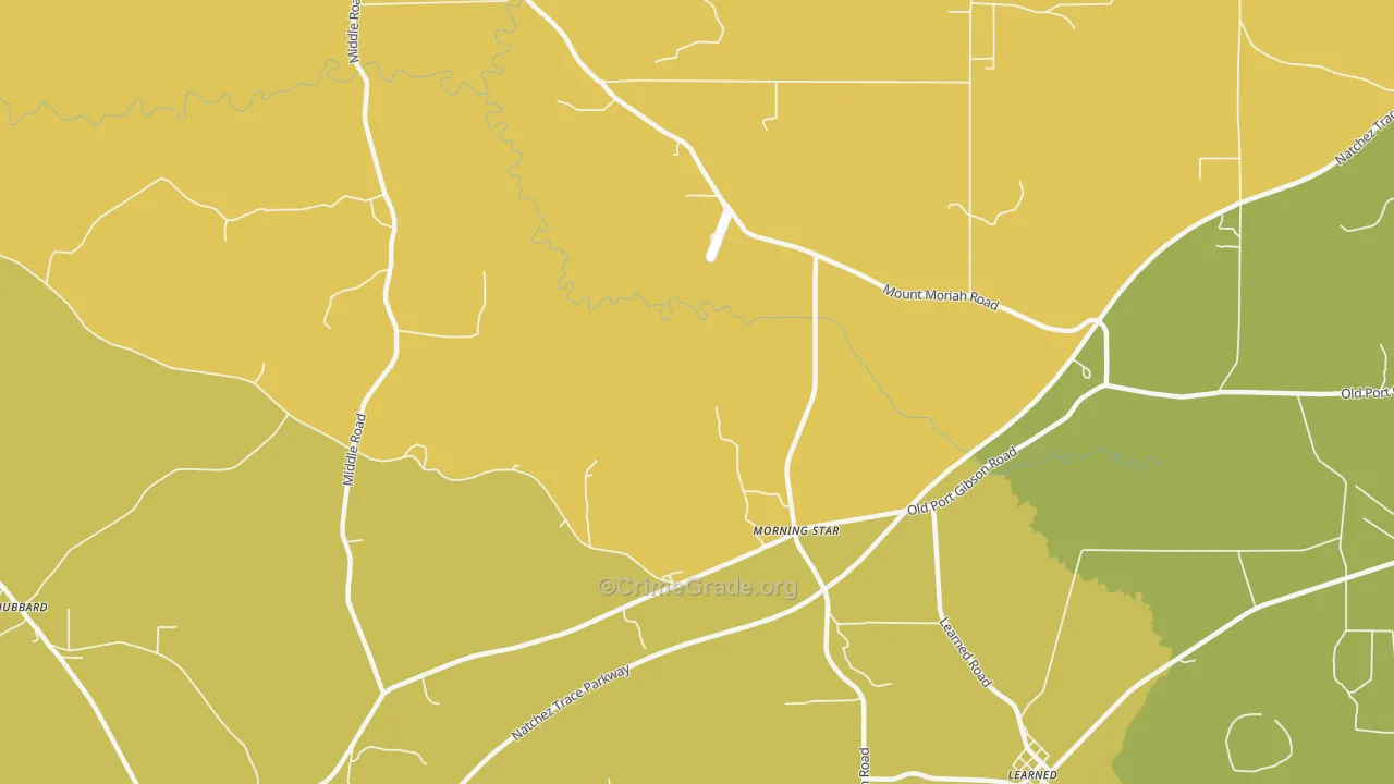 Morning Star, MS Map of Drug-Related Crime Rates