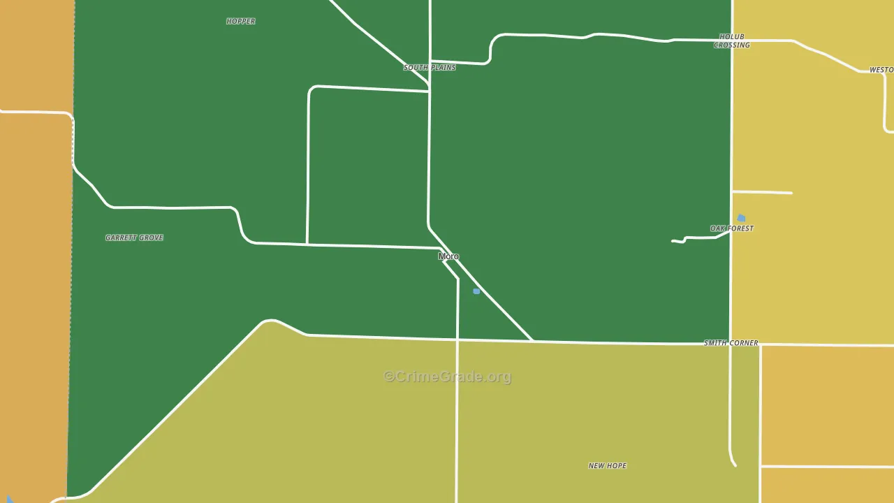 Moro, AR Map of Drug-Related Crime Rates