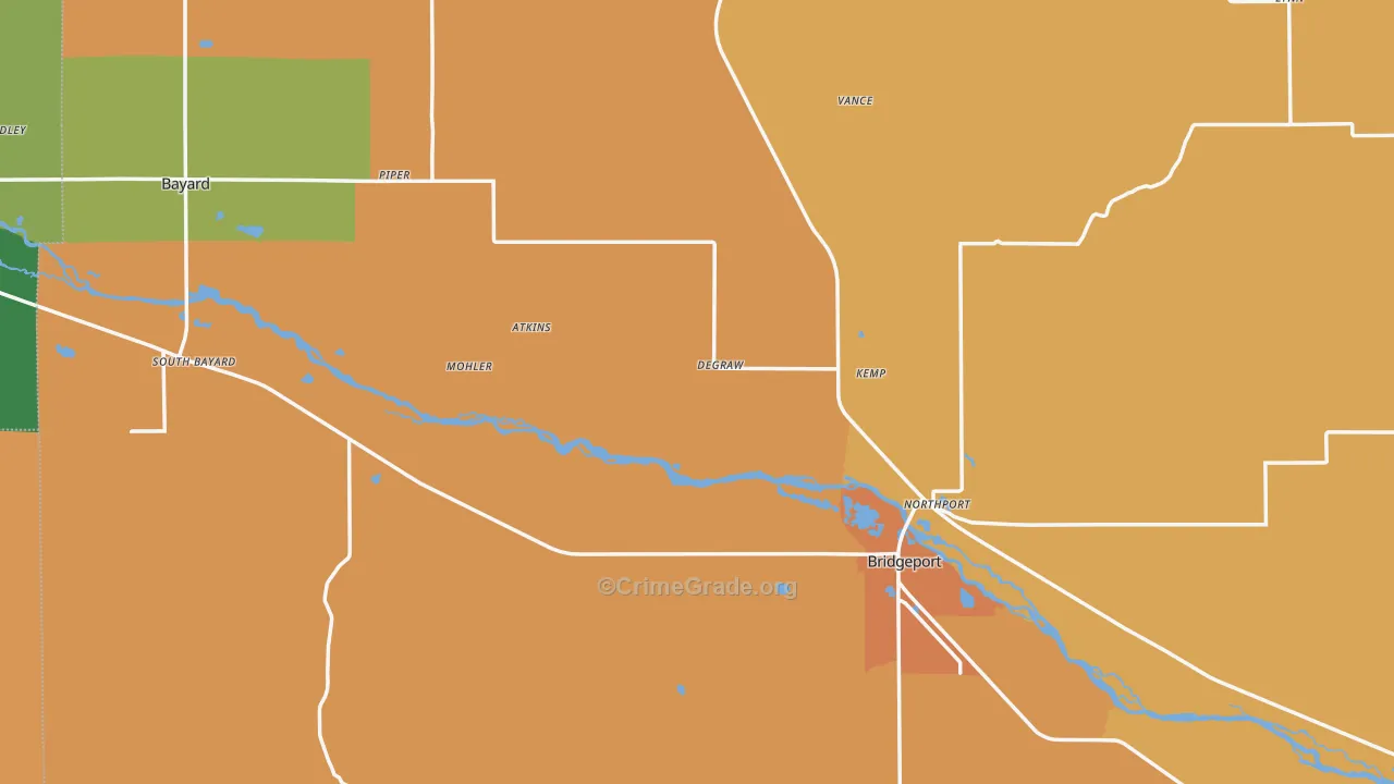 Morrill County, NE Map of Drug-Related Crime Rates