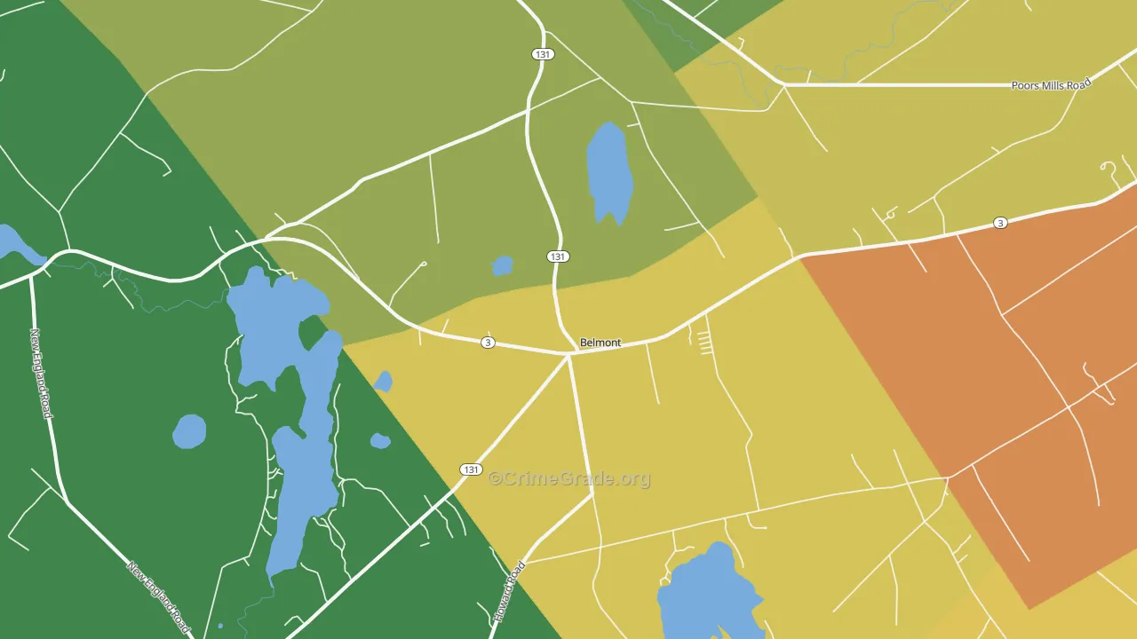 Morrill, ME Map of Drug-Related Crime Rates