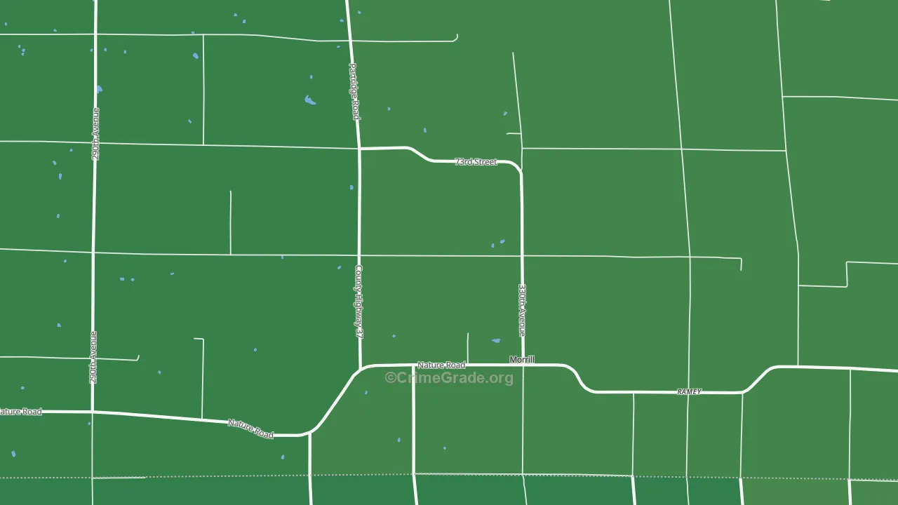Morrill, MN Map of Drug-Related Crime Rates