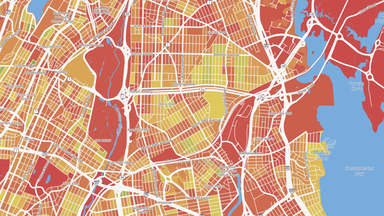 Morris Park, Bronx, NY Map of Drug-Related Crime Rates
