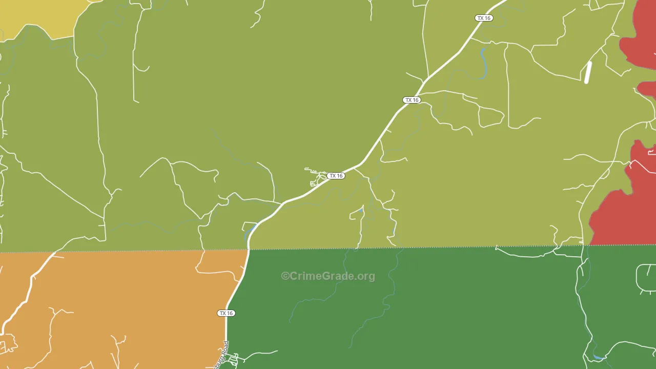 Morris Ranch, TX Map of Drug-Related Crime Rates