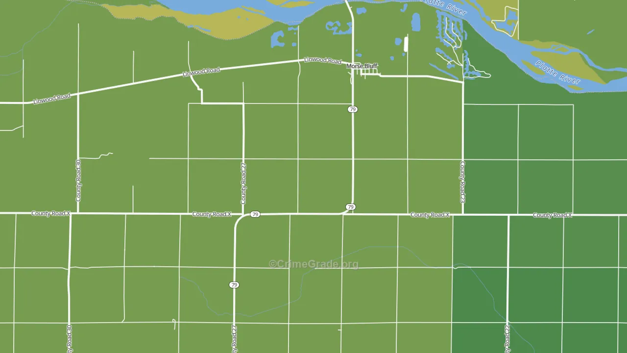 Morse Bluff, NE Map of Drug-Related Crime Rates