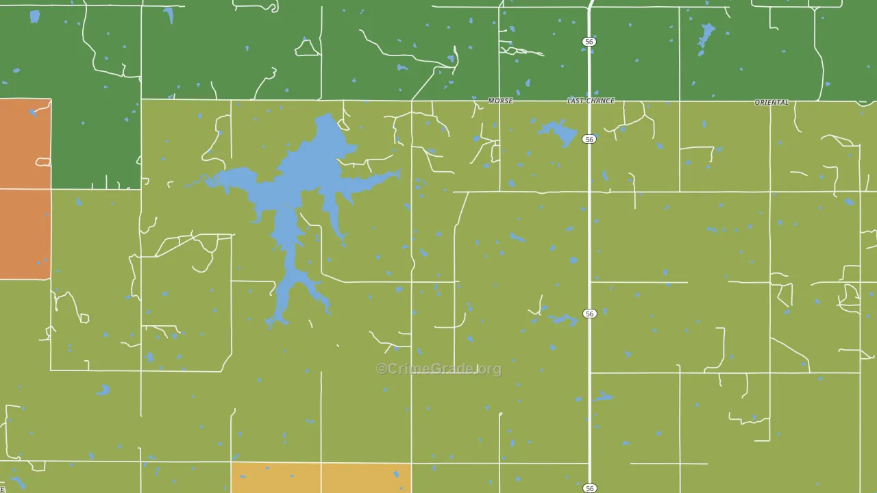 Morse, OK Map of Drug-Related Crime Rates