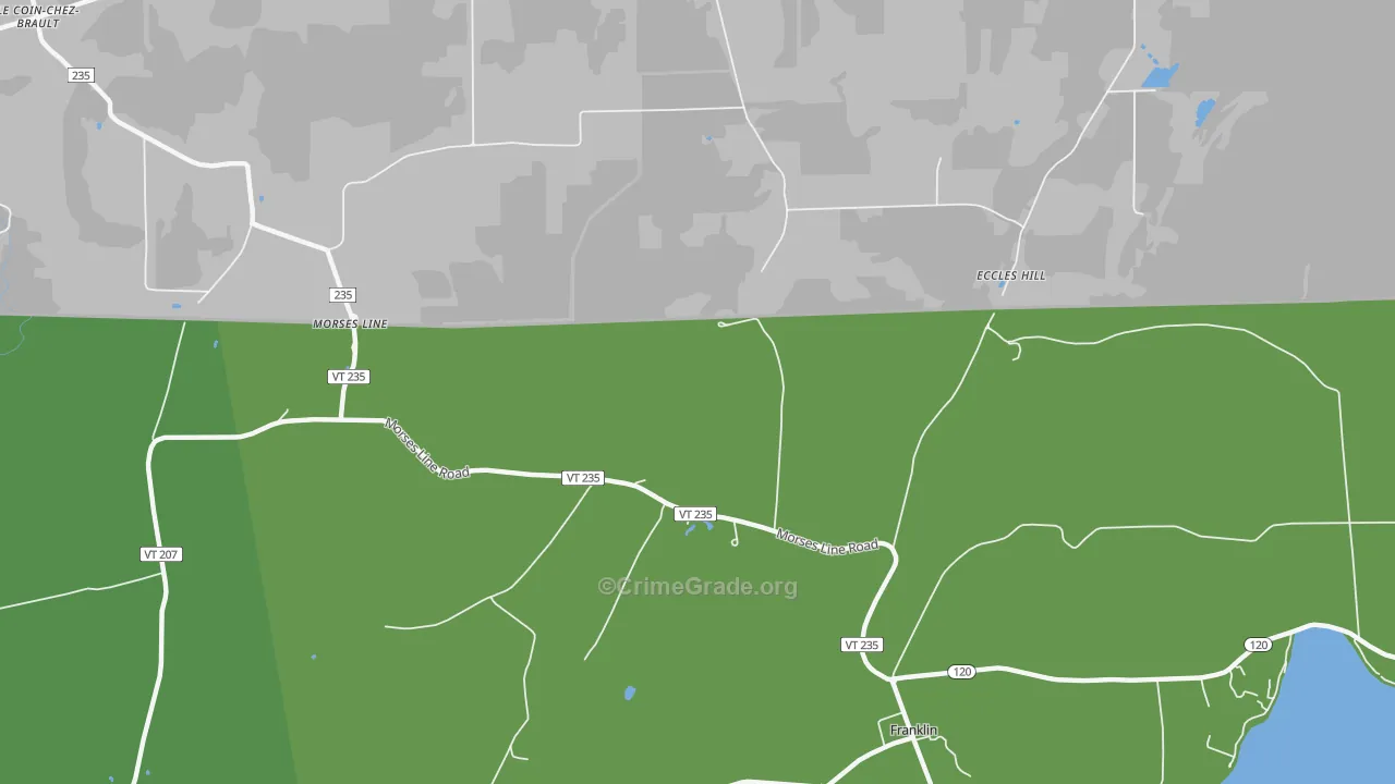 Morses Line, VT Map of Drug-Related Crime Rates