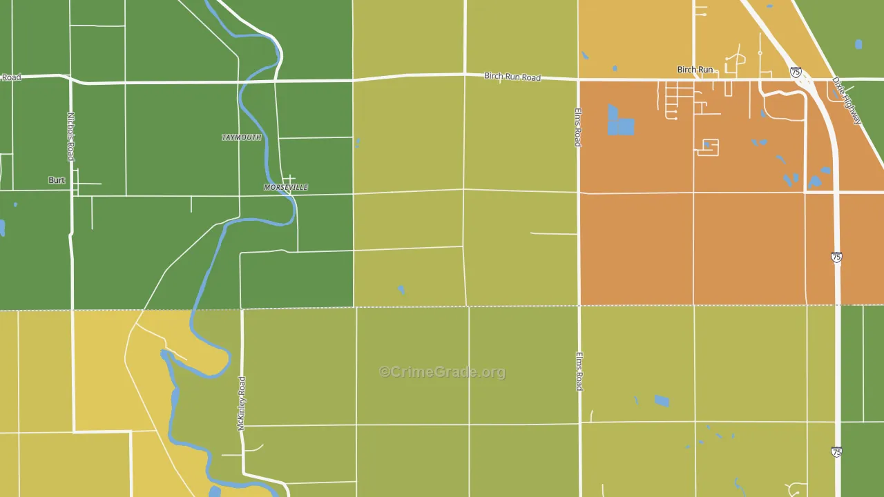 Morseville, MI Map of Drug-Related Crime Rates