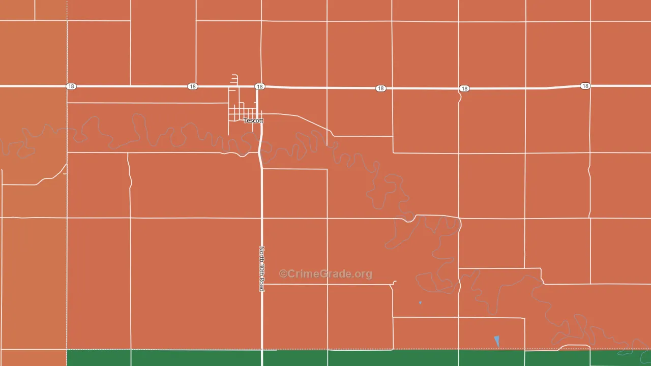 Morton, KS Map of Drug-Related Crime Rates