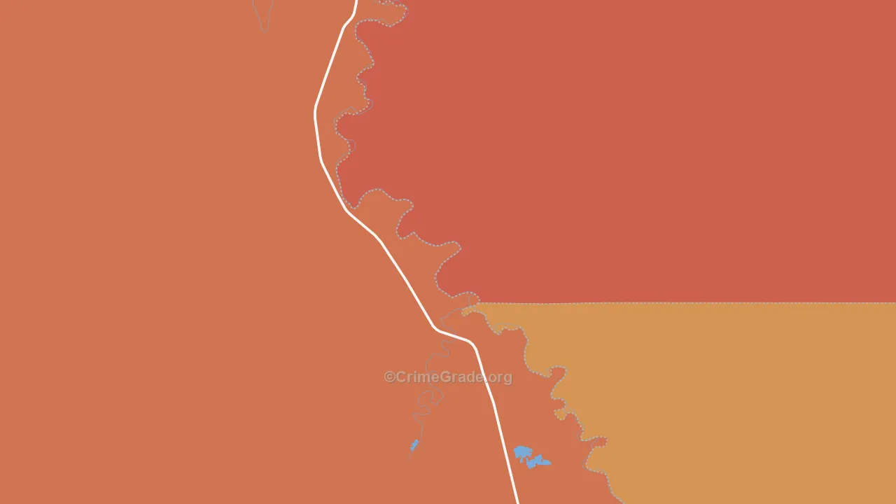 Mosby, MT Map of Drug-Related Crime Rates