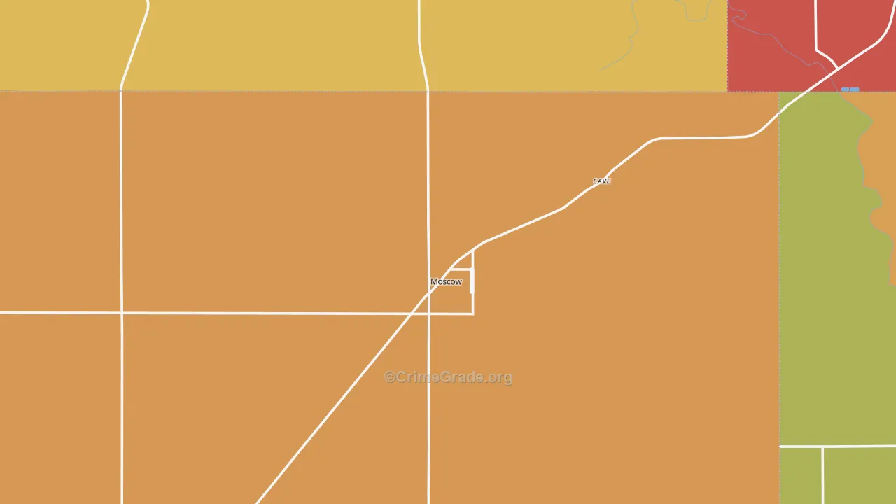Moscow, KS Map of Drug-Related Crime Rates