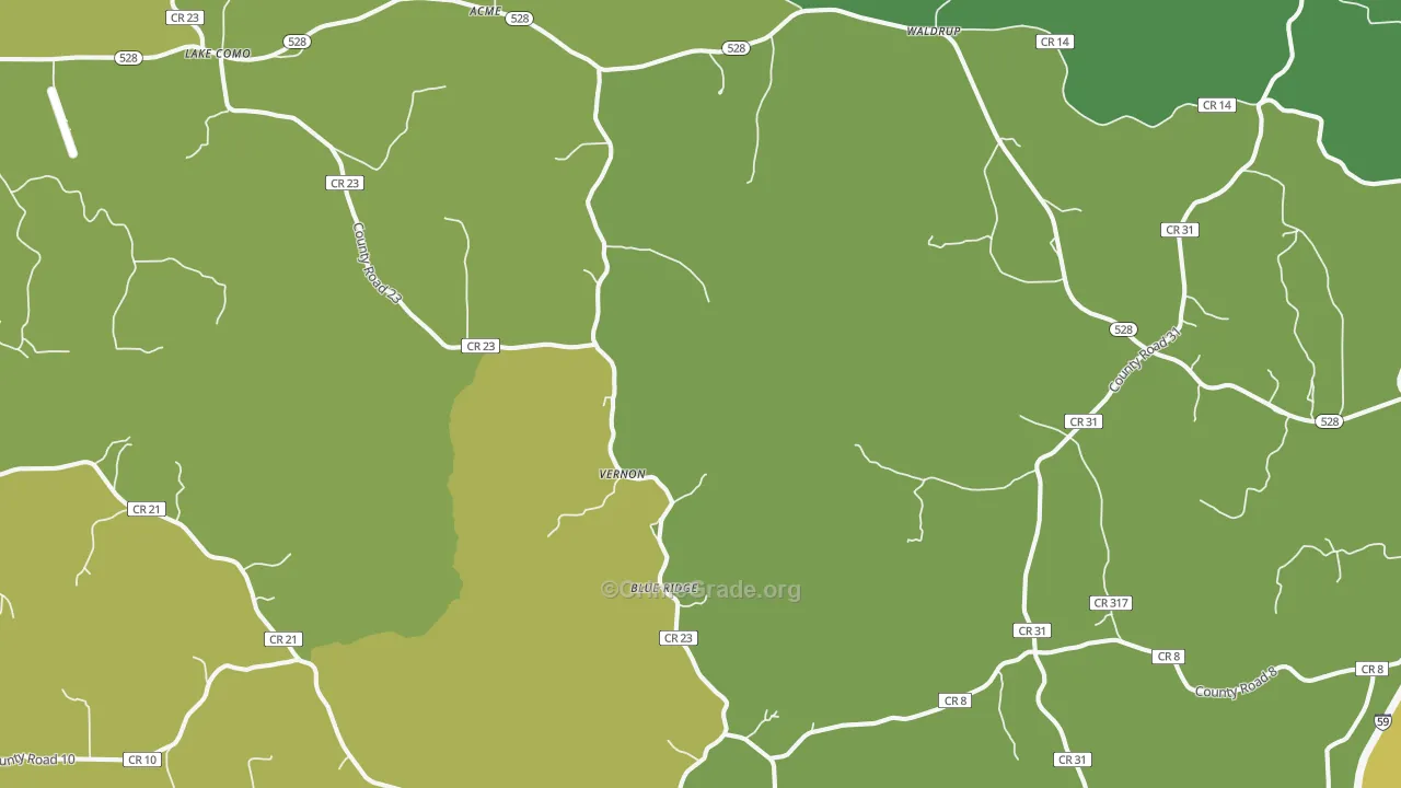 Moss, MS Map of Drug-Related Crime Rates