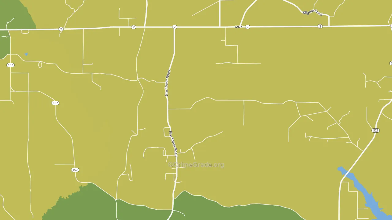 Mot, LA Map of Drug-Related Crime Rates