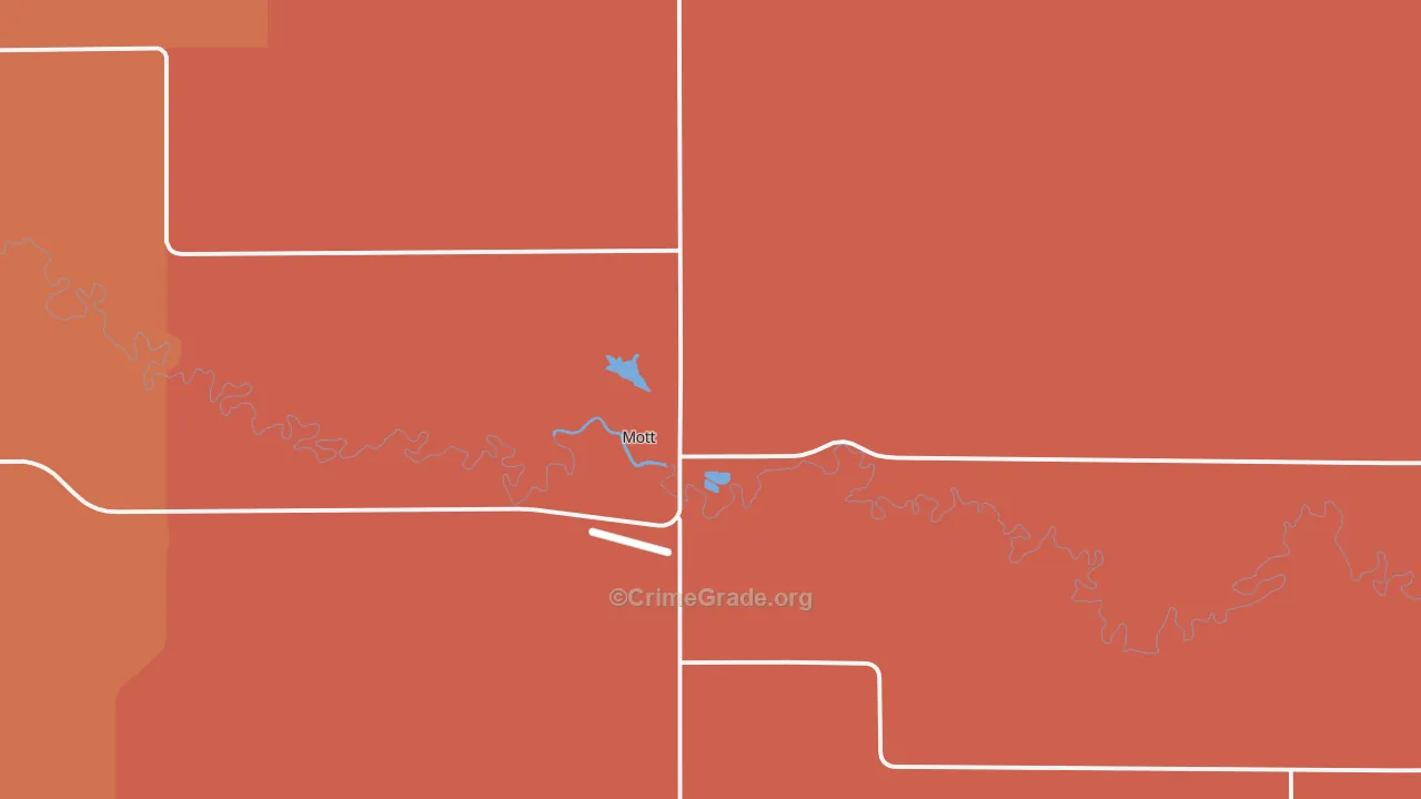 Mott, ND Map of Drug-Related Crime Rates