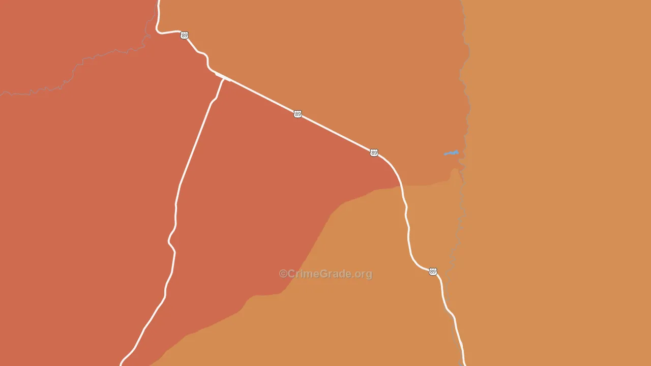 Mount Carmel Junction, UT Map of Drug-Related Crime Rates