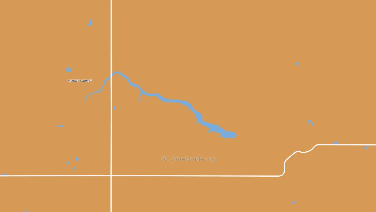 Mount Carmel, ND Map of Drug-Related Crime Rates