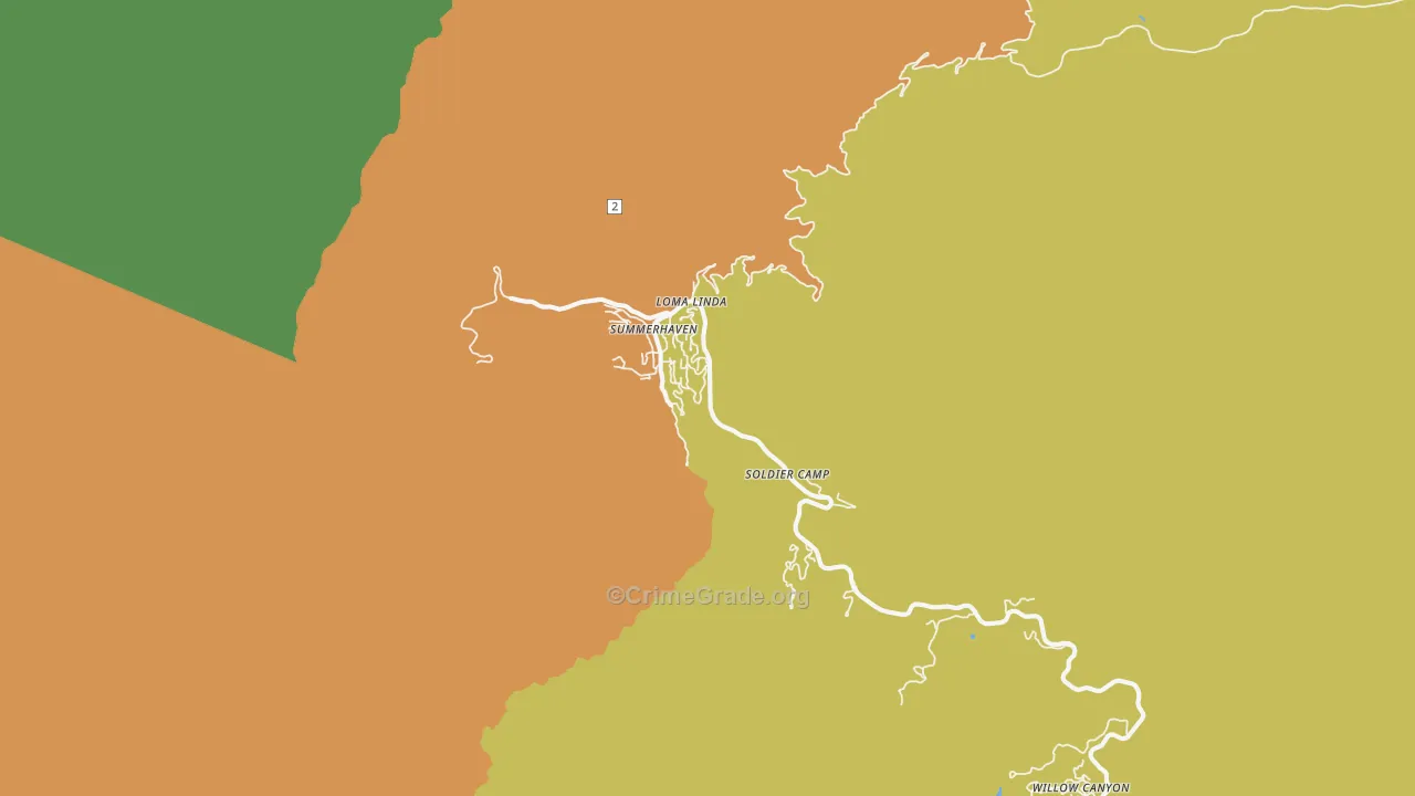 Mount Lemmon, AZ Map of Drug-Related Crime Rates