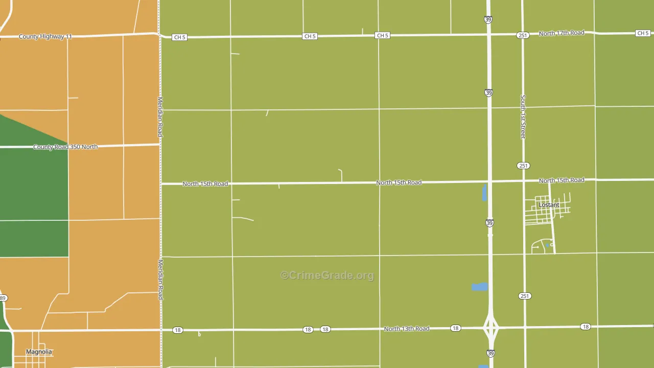 Mount Palatine, IL Map of Drug-Related Crime Rates
