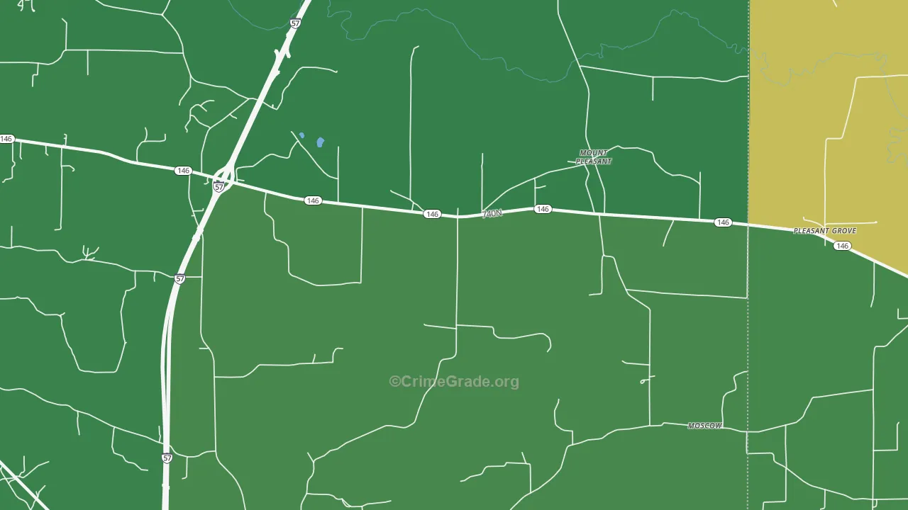 Mount Pleasant, IL Map of Drug-Related Crime Rates