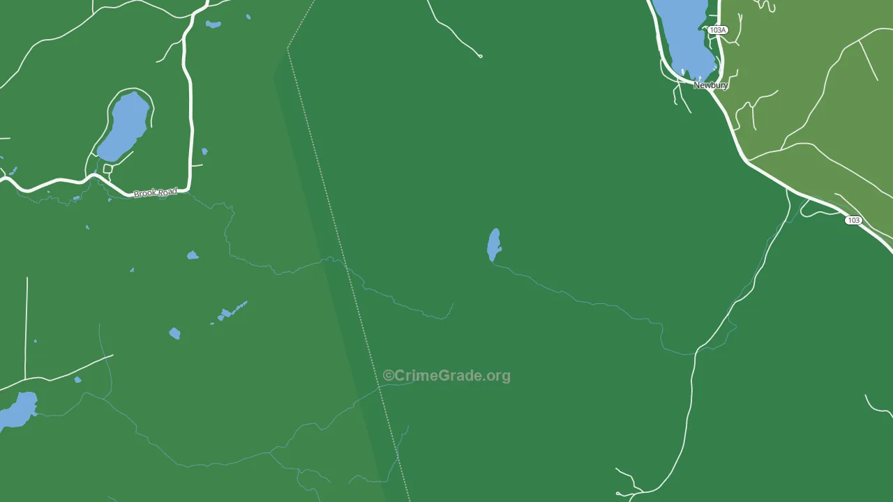 Mount Sunapee, NH Map of Drug-Related Crime Rates