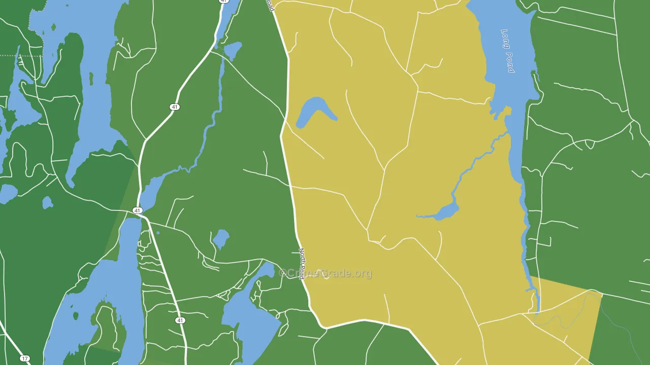 Mount Vernon, ME Map of Drug-Related Crime Rates