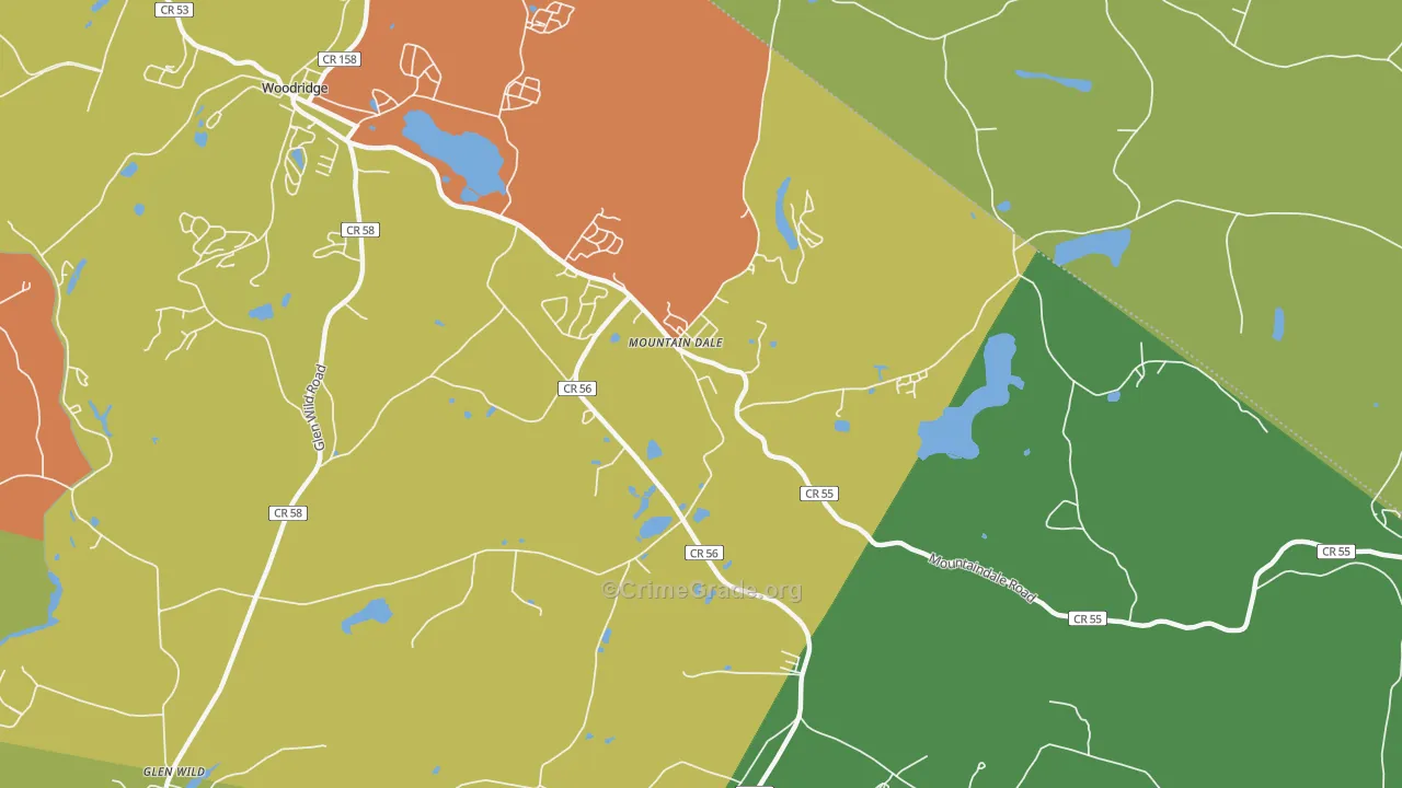 Mountain Dale, NY Map of Drug-Related Crime Rates