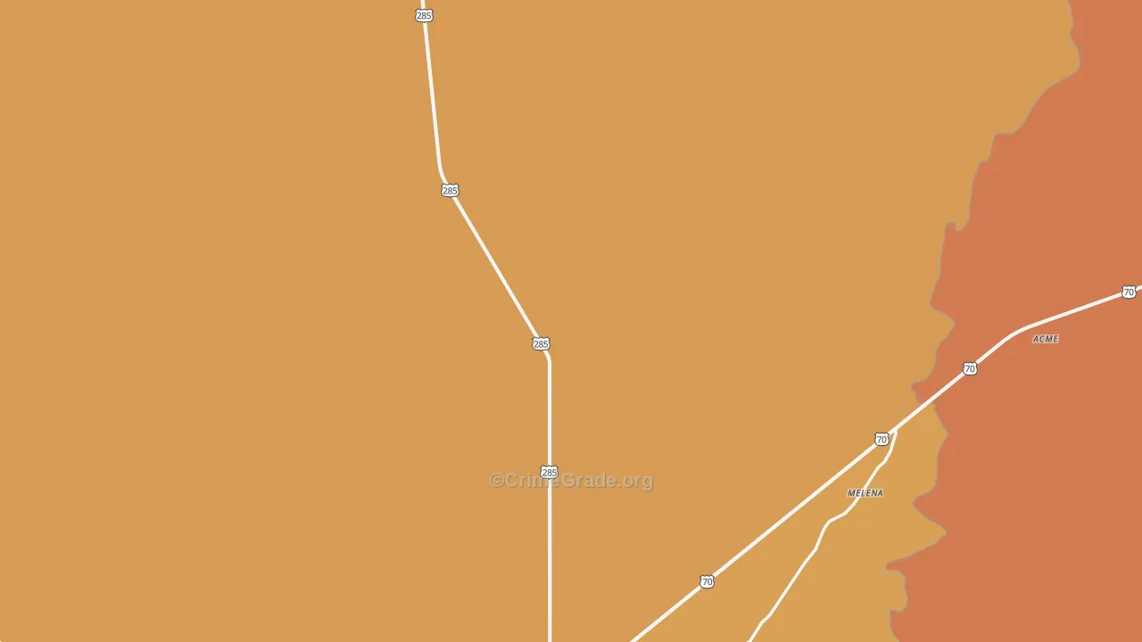 Mountain View, NM Map of Drug-Related Crime Rates