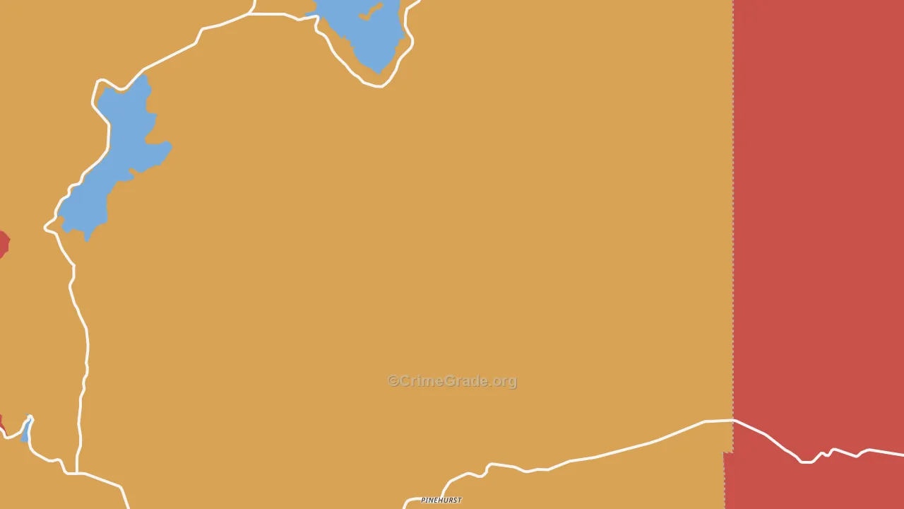 Mountain View, OR Map of Drug-Related Crime Rates