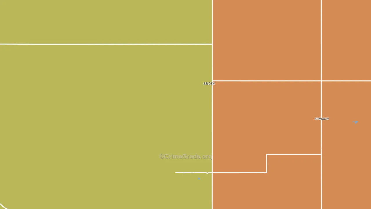 Mountrail County, ND Map of Drug-Related Crime Rates