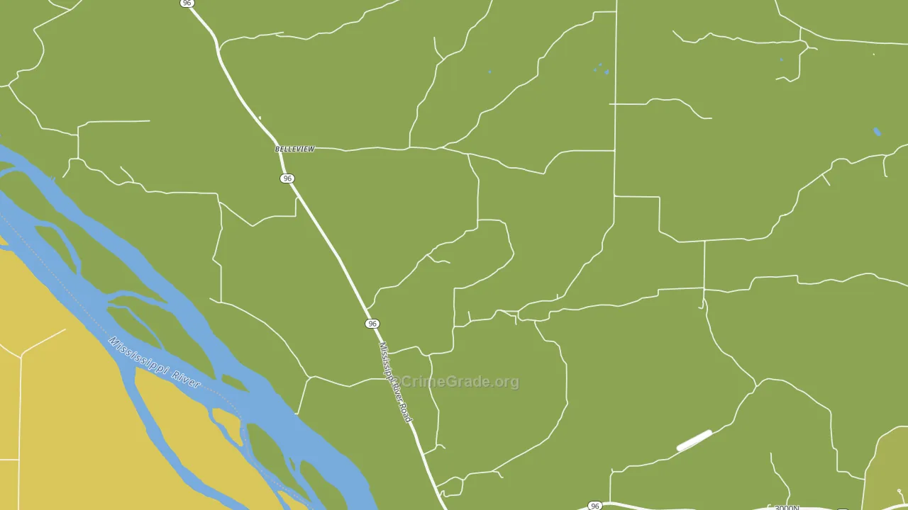 Mozier, IL Map of Drug-Related Crime Rates