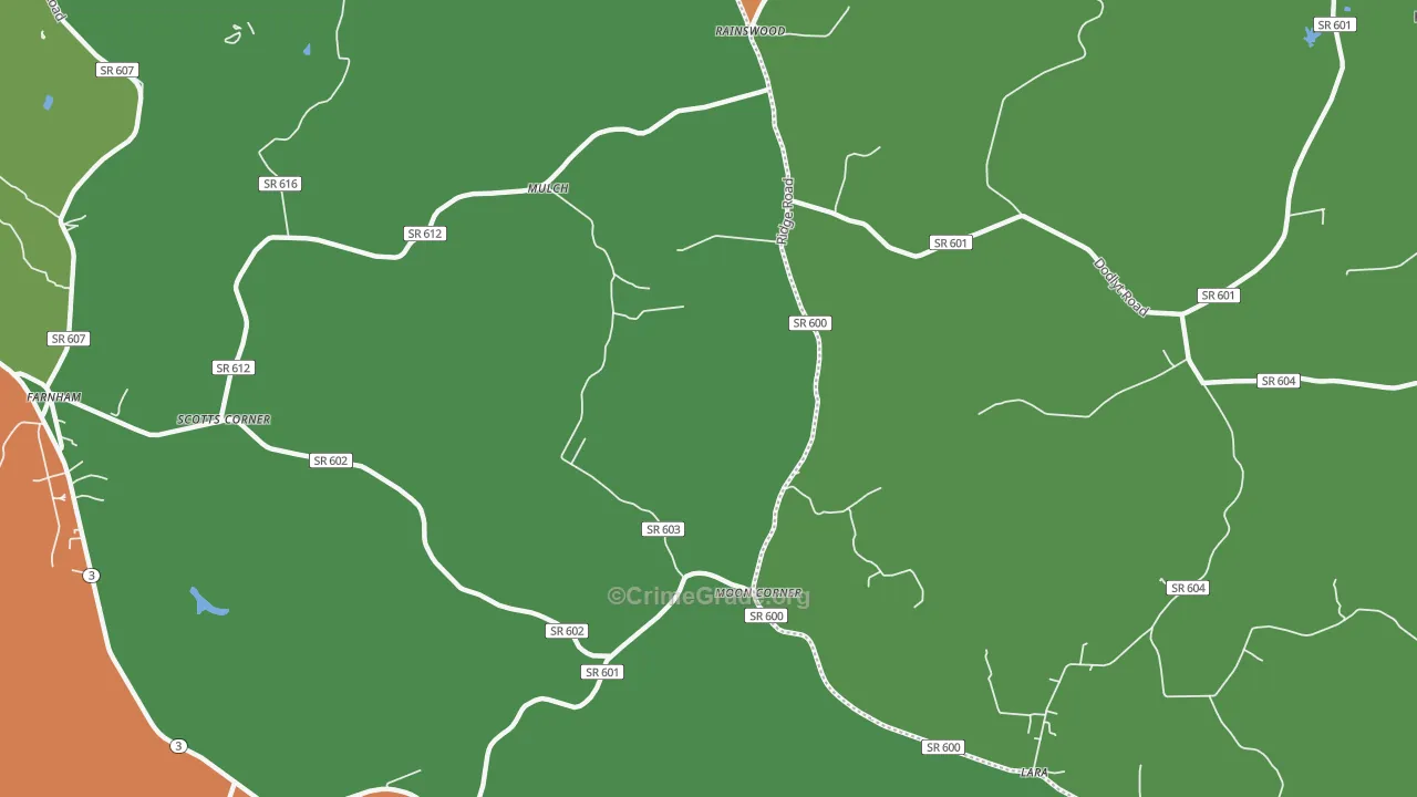 Mulch, VA Map of Drug-Related Crime Rates