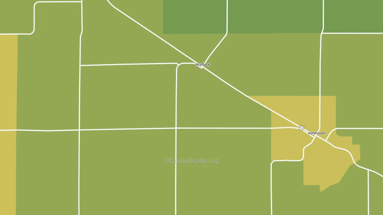 Murdock, MN Map of Drug-Related Crime Rates