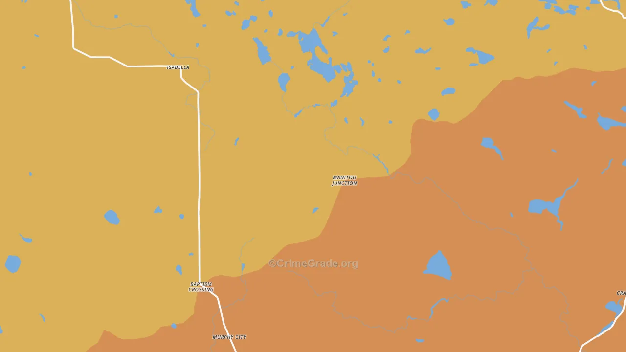 Murphy City, MN Map of Drug-Related Crime Rates