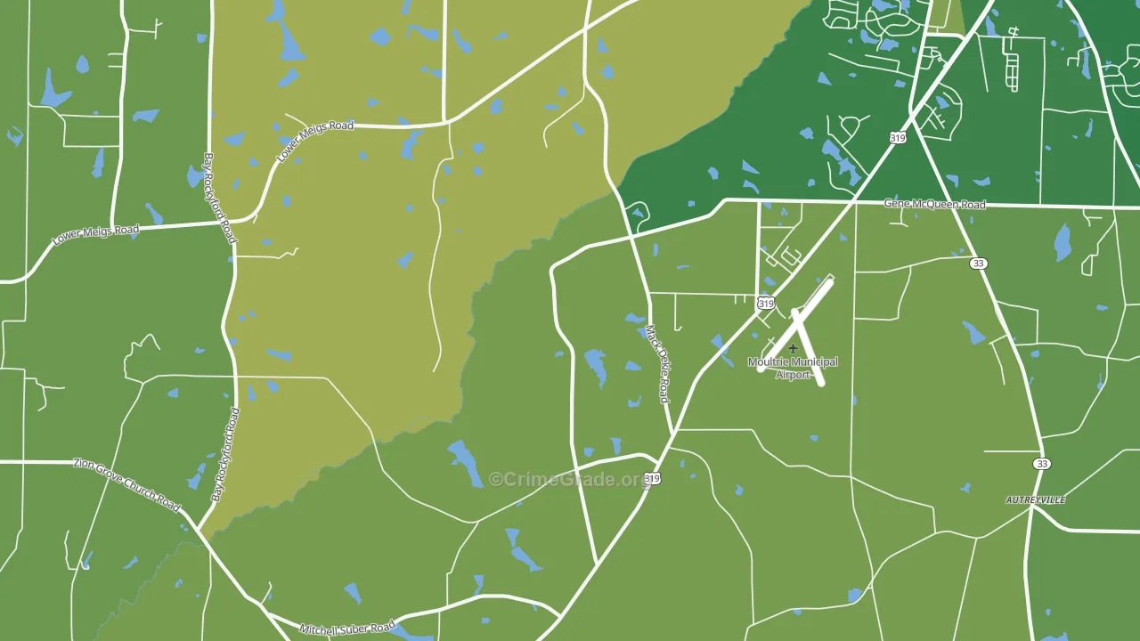 Murphy, GA Map of Drug-Related Crime Rates