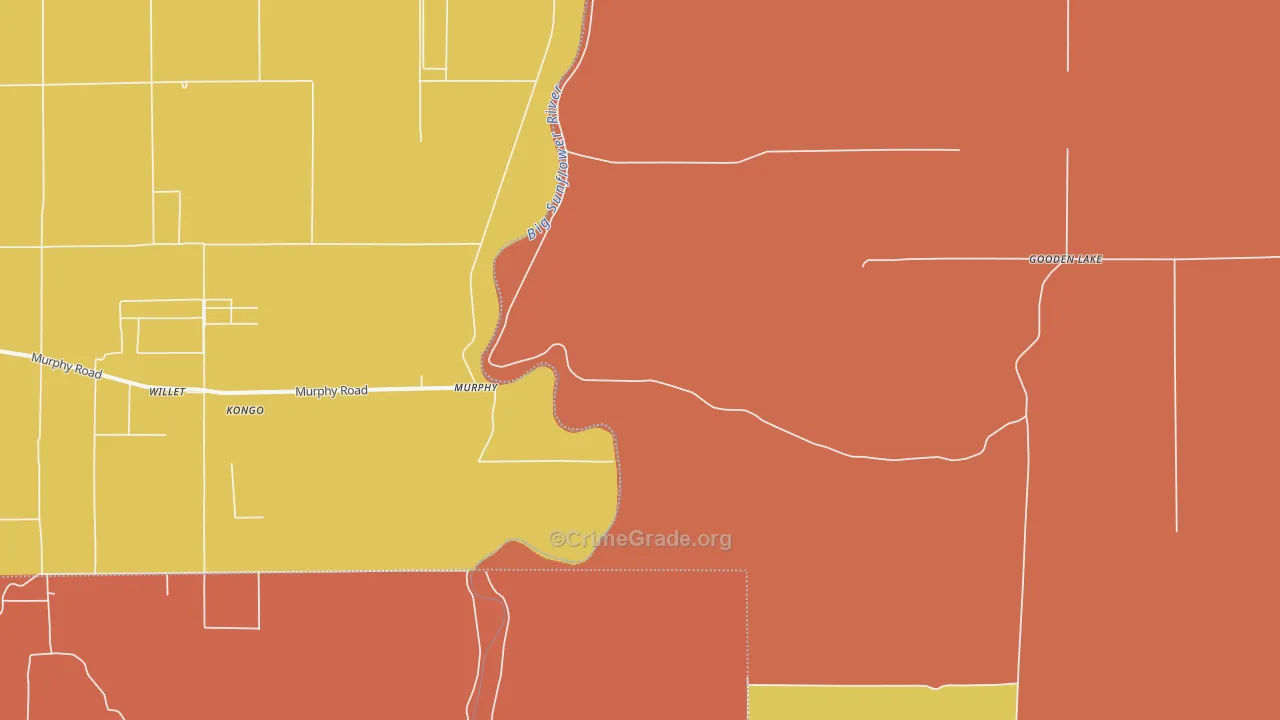 Murphy, MS Map of Drug-Related Crime Rates