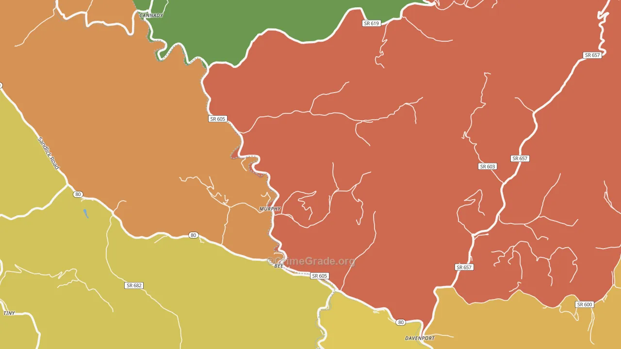 Murphy, VA Map of Drug-Related Crime Rates