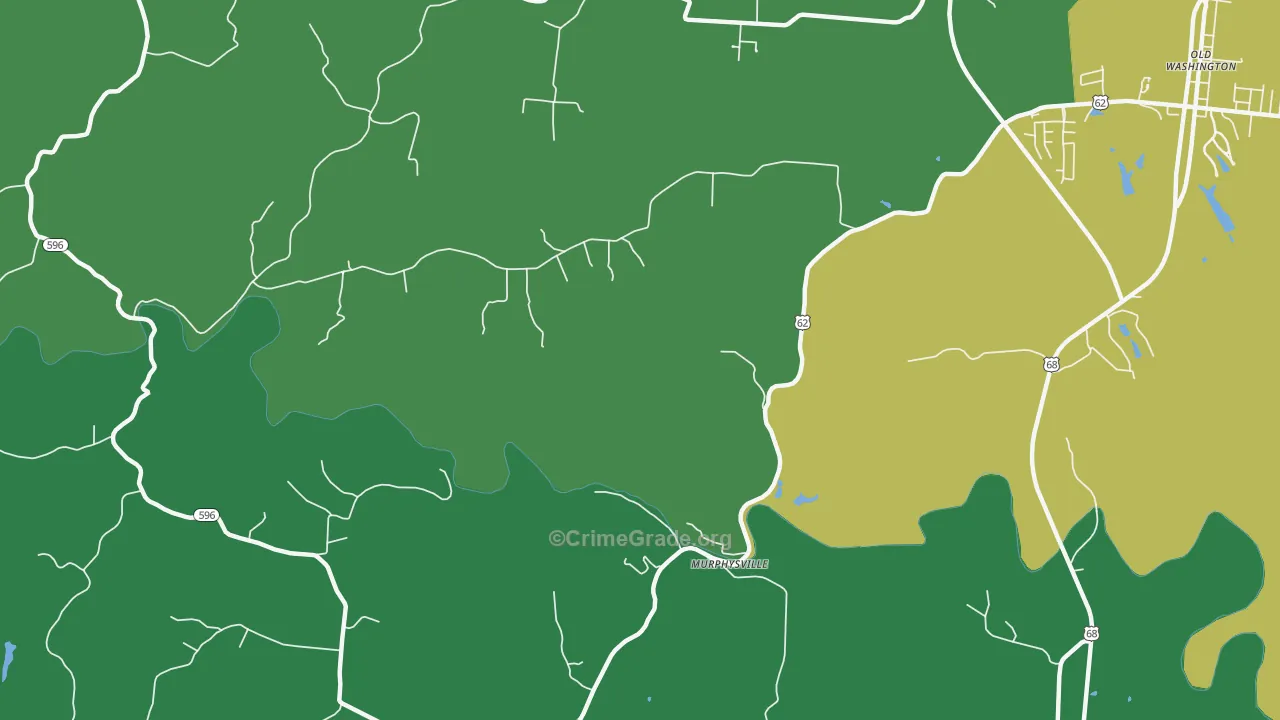 Murphysville, KY Map of Drug-Related Crime Rates