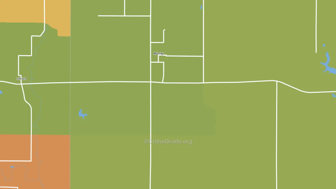 Murray, IA Map of Drug-Related Crime Rates