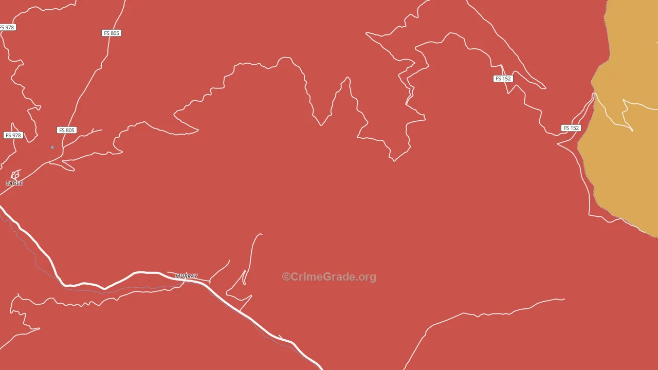 Murray, ID Map of Drug-Related Crime Rates