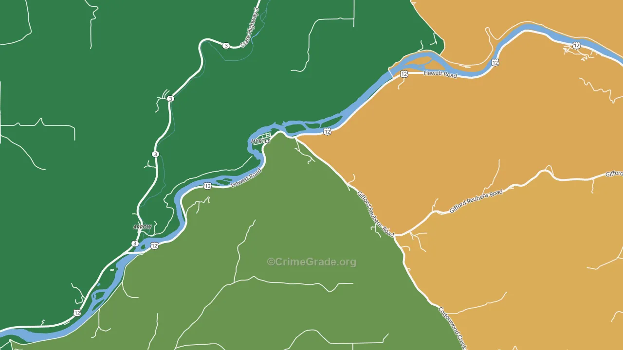 Myrtle, ID Map of Drug-Related Crime Rates