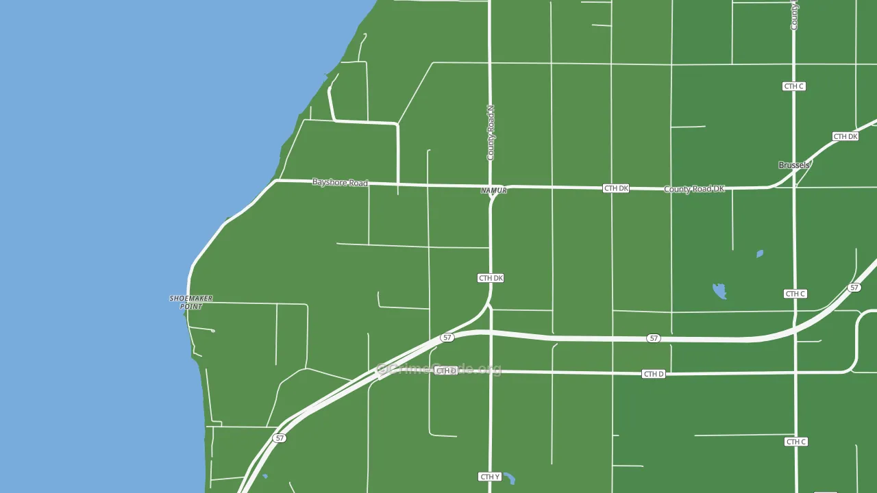 Namur, WI Map of Drug-Related Crime Rates