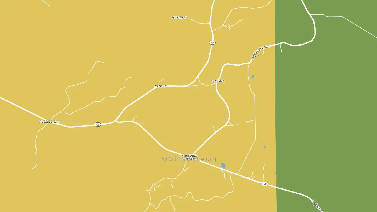 Nansen, PA Map of Drug-Related Crime Rates