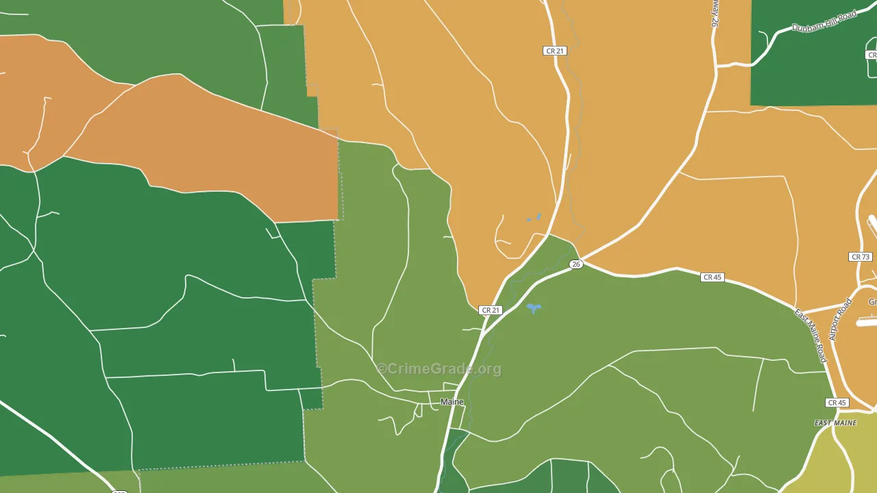 Nanticoke, NY Map of Drug-Related Crime Rates