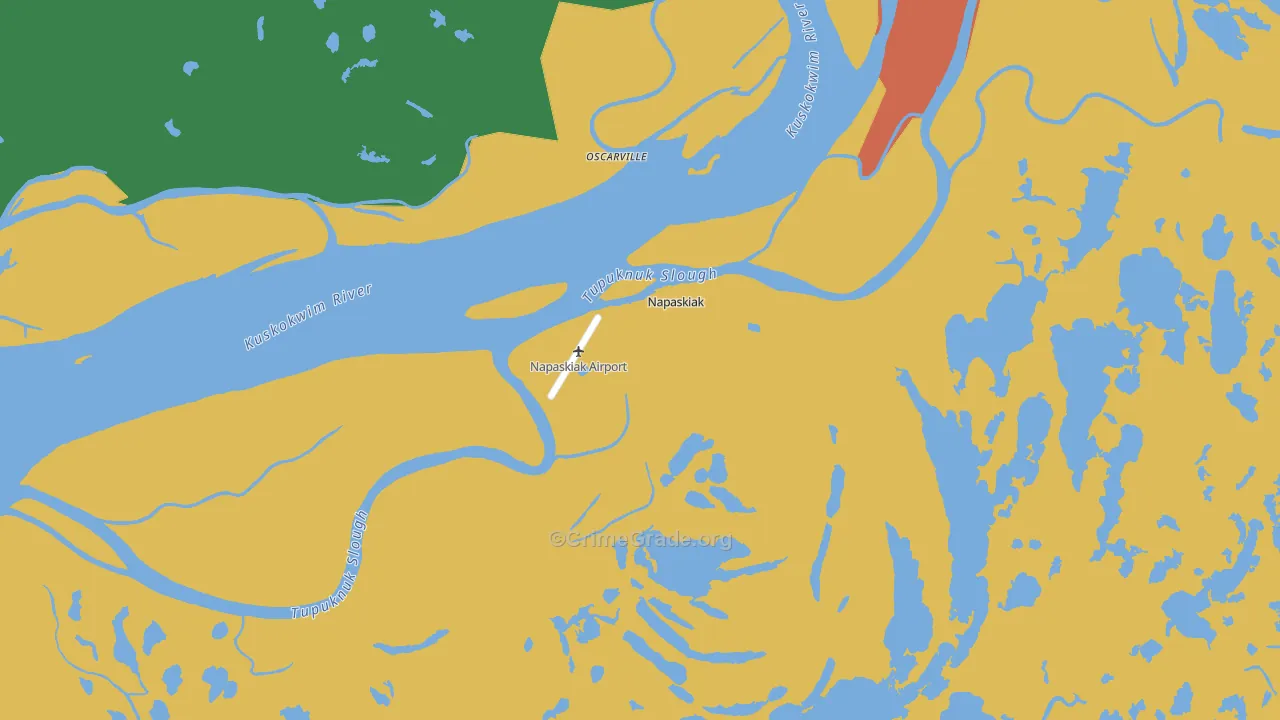 Napaskiak, AK Map of Drug-Related Crime Rates