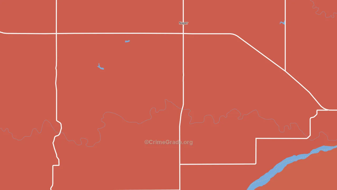 Naper, NE Map of Drug-Related Crime Rates