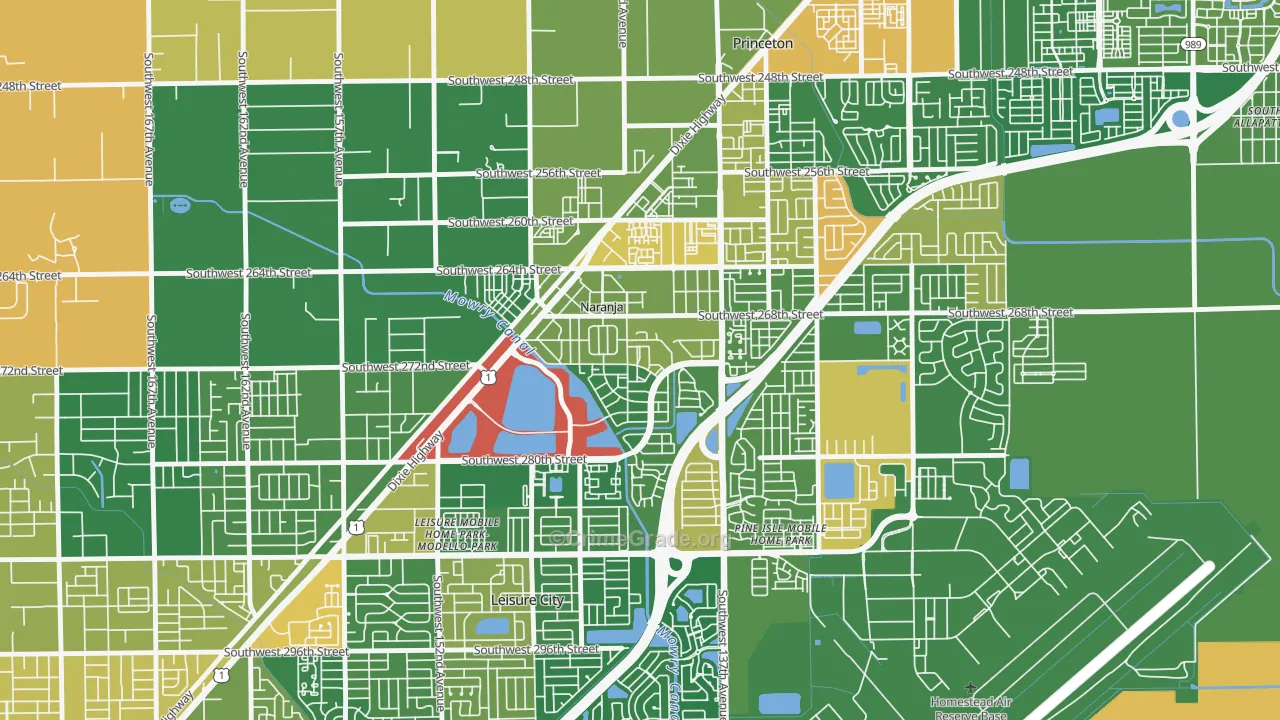 Naranja, FL Map of Drug-Related Crime Rates