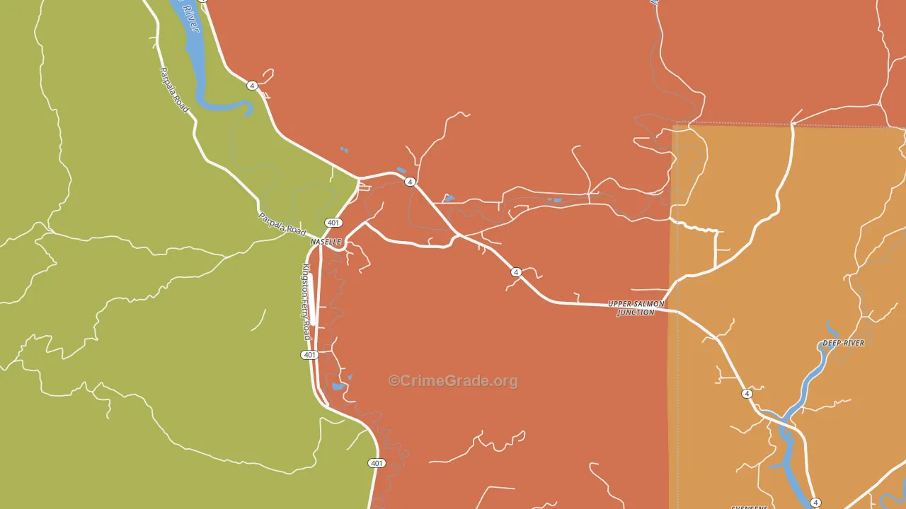 Naselle, WA Map of Drug-Related Crime Rates