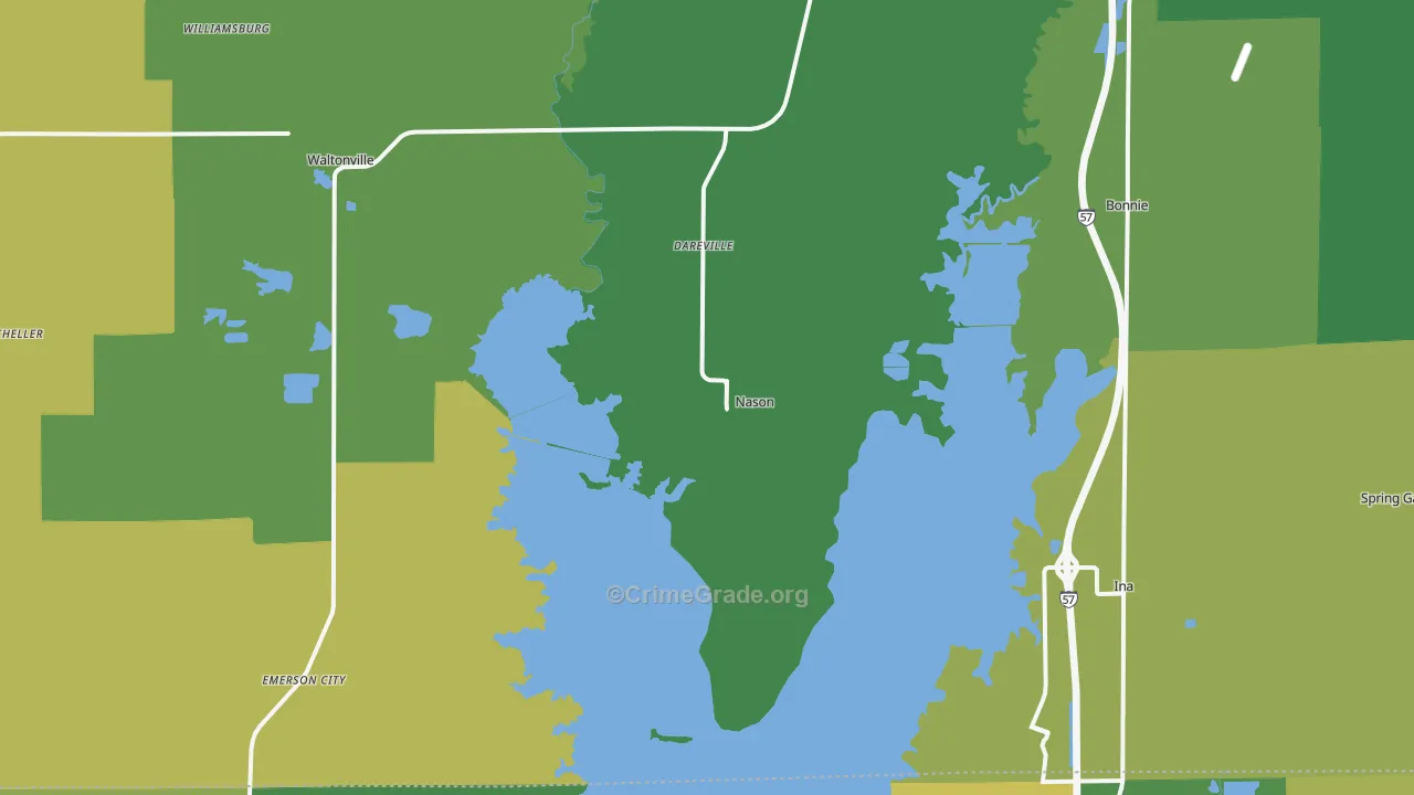 Nason, IL Map of Drug-Related Crime Rates