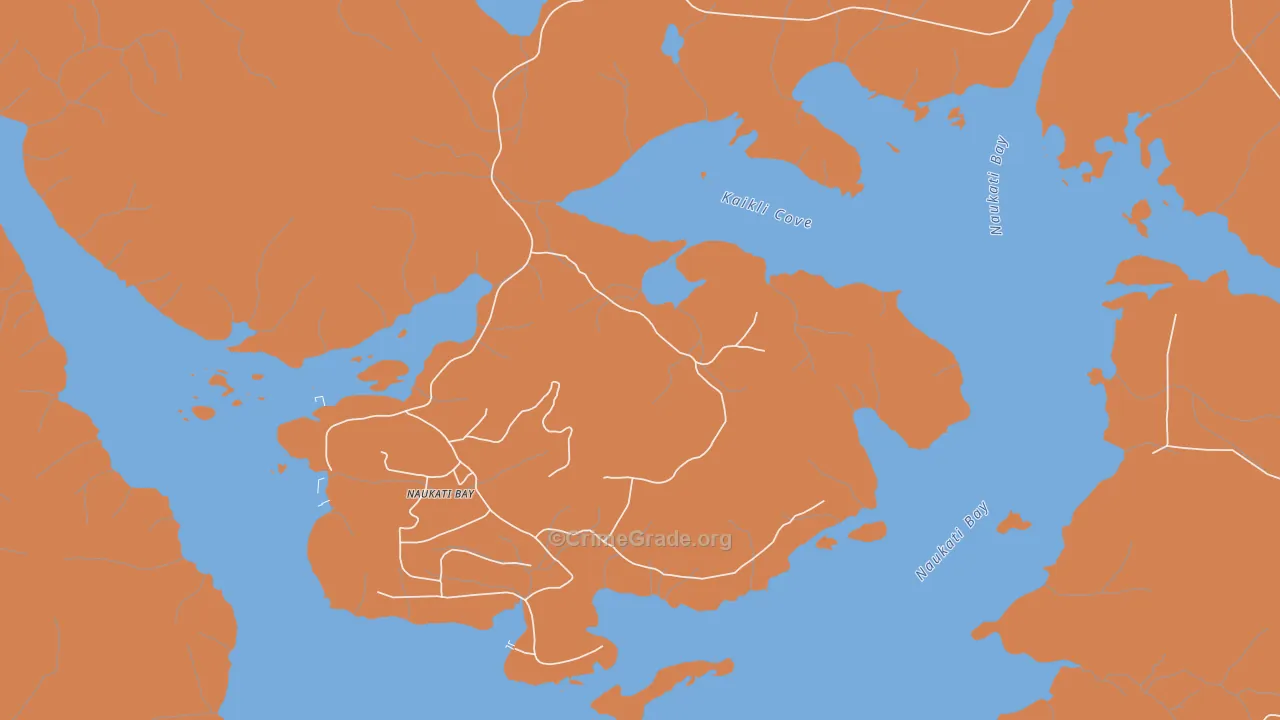 Naukati Bay, AK Map of Drug-Related Crime Rates
