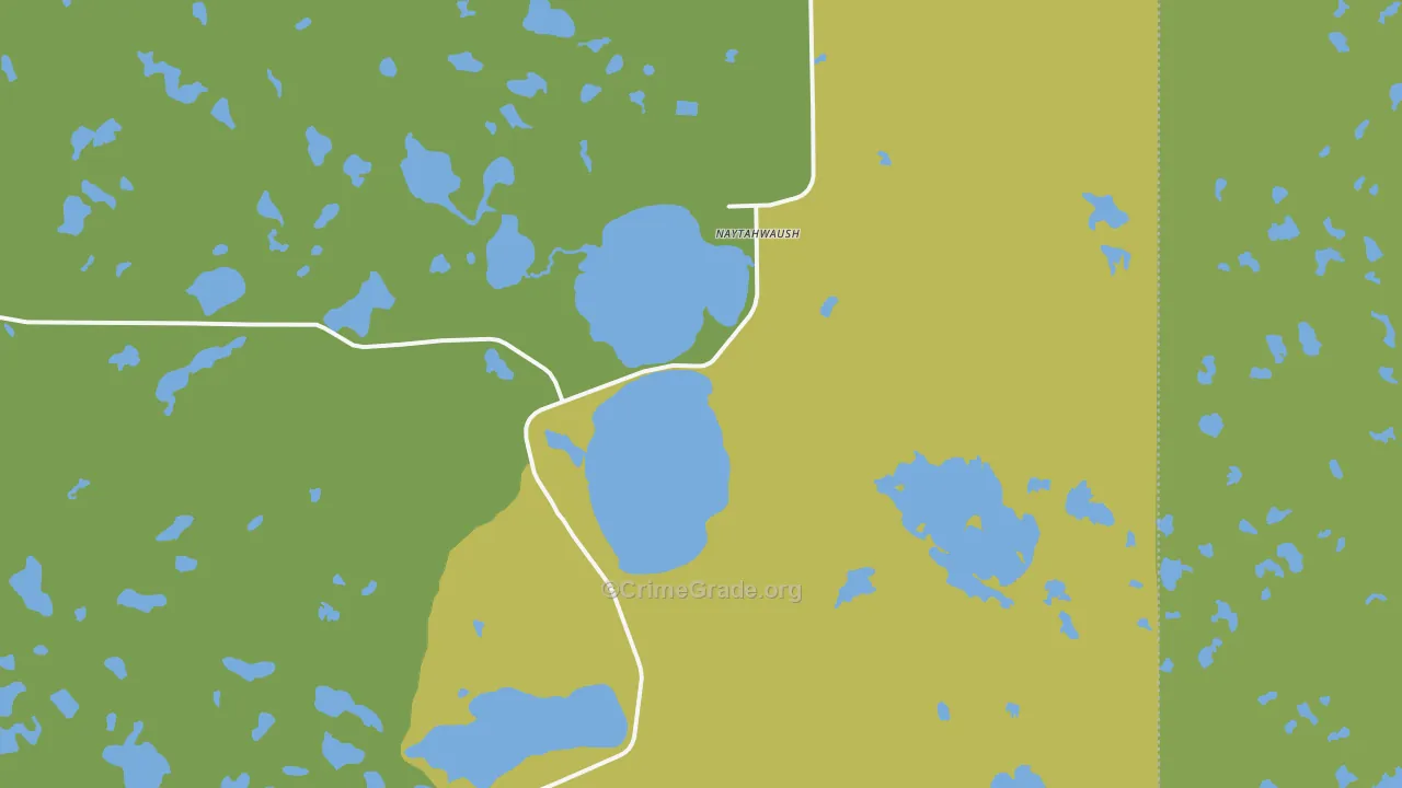 Naytahwaush, MN Map of Drug-Related Crime Rates